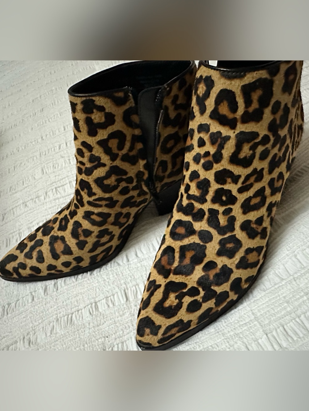 Leopard Print Ankle Booties - Women's Leopard Booties